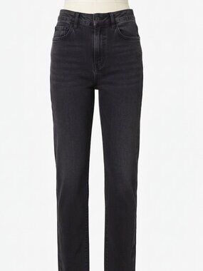 The Ragged Priest Charcoal Grey/Black Straight Leg Jeans 24